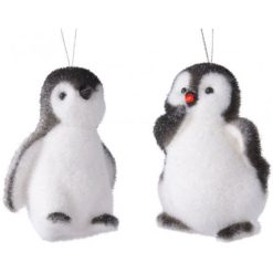 Bauble: Fuzzy Penguin Hangers, 9cm