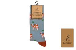 BARTLEBY? FUNKY BAMBOO SOCK 4-7 BROWN COW