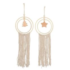 Dreamcatcher Style Festive Hoop, 2 Assorted 55cm