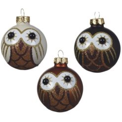 Bauble: Glass Owl Baubles