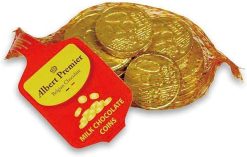 Albert Chocolate Gold Coins in Nets 50g