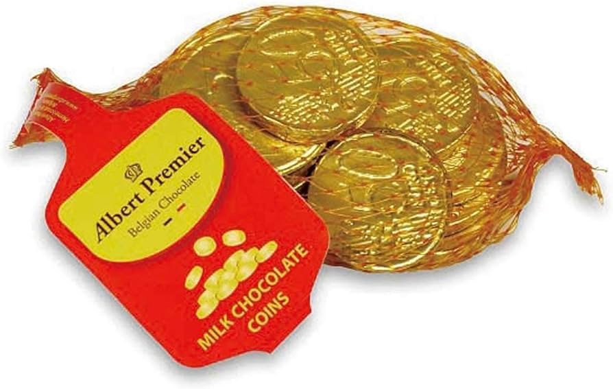 Albert Chocolate Gold Coins in Nets 50g