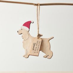 Bauble: "Christmas Is Better With A Spaniel" Hanger