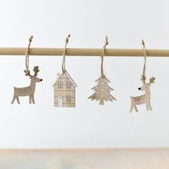 Bauble: Wooden Decoration Set, 13cm