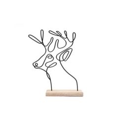 Wire Deer Decoration 25cm