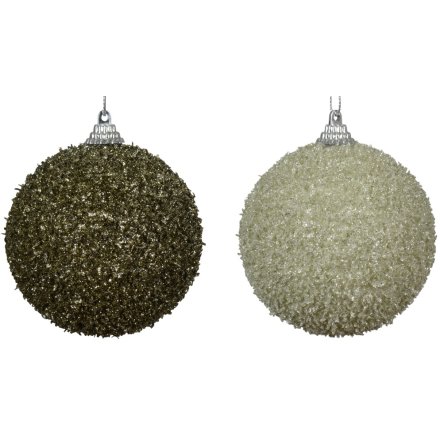 Bauble: Foam Sequins Bauble, 8cm