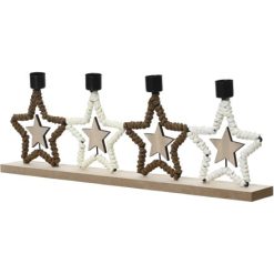 Natural Star Candle Holder, 43cm