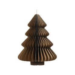 Bauble: Small Champagne Edge Paper Tree Hanger, 8cm