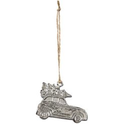 Bauble: Christmas Car Tree Hanger, 6cm
