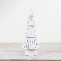 Metal Cone Tree With Candle Holder, 33.5cm