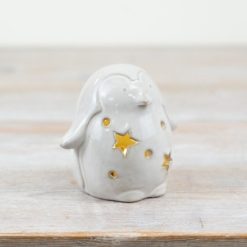 LED Penguin with Stars, 8.8cm
