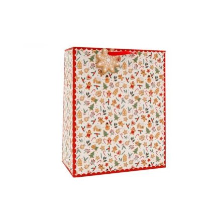 33cm Gingerbread Gift Bag