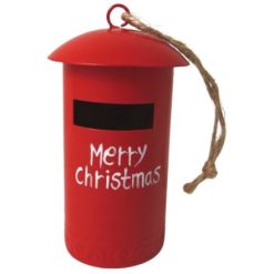 Bauble: Post Box Tree Decoration, 7cm
