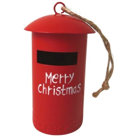 Bauble: Post Box Tree Decoration, 7cm
