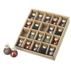 Bauble: Glass Bauble with Glitter Accents