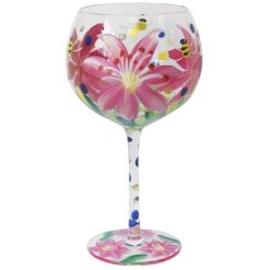 Lilies Gin Glass, 21cm