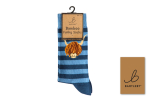 BARTLEBY? FUNKY BAMBOO SOCK 4-7 STRIPED HIGHLAND COW