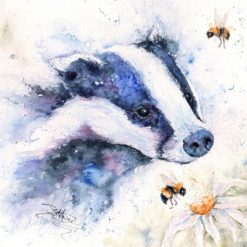 Badgering The Bees Sandi Mower Greetings Card, 15cm
