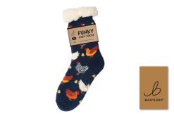BARTLEBY? FUNKY COSY SOCK 4-8 COLOURFUL CHICKEN