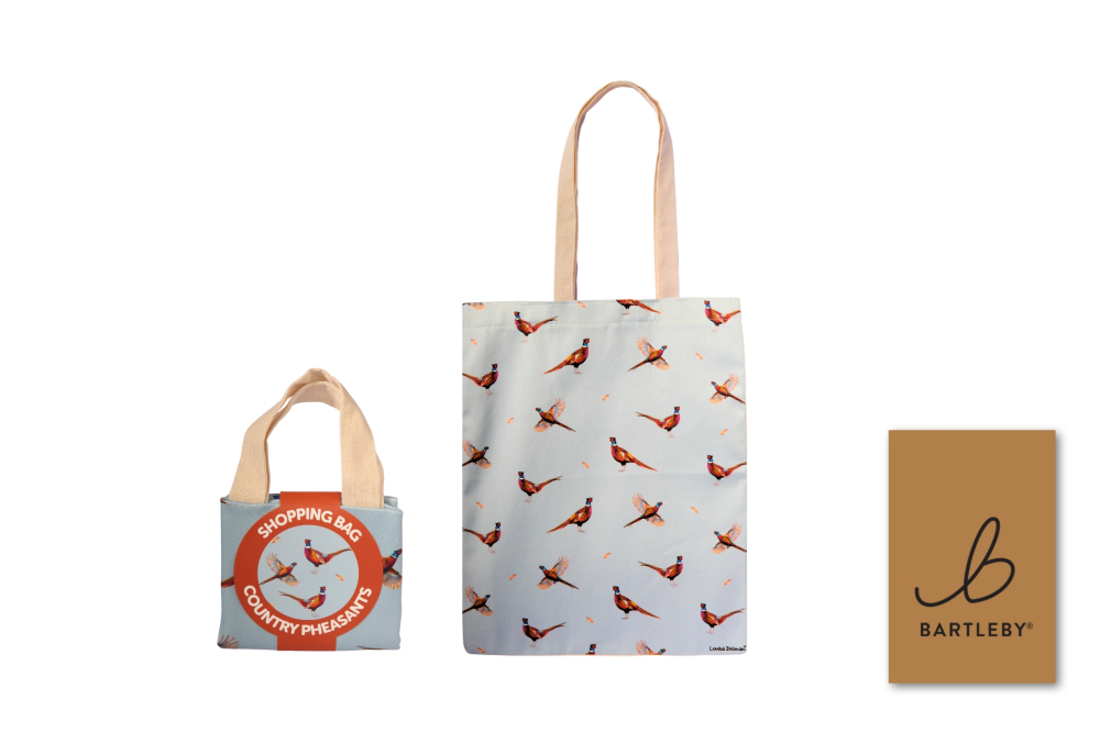 BARTLEBY? SHOPPER BAG COUNTRY PHEASANTS