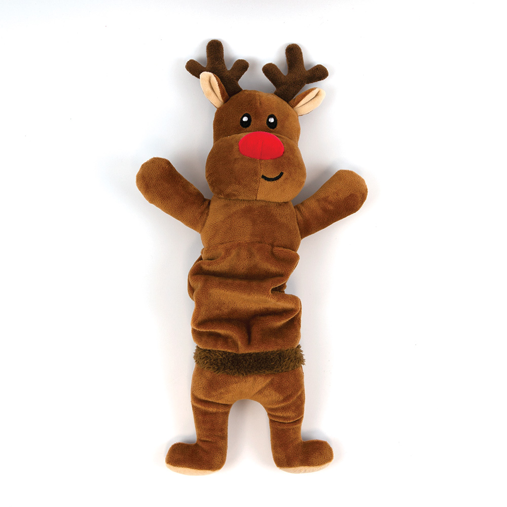 HP Stretchy Reindeer Dog Pull Toy