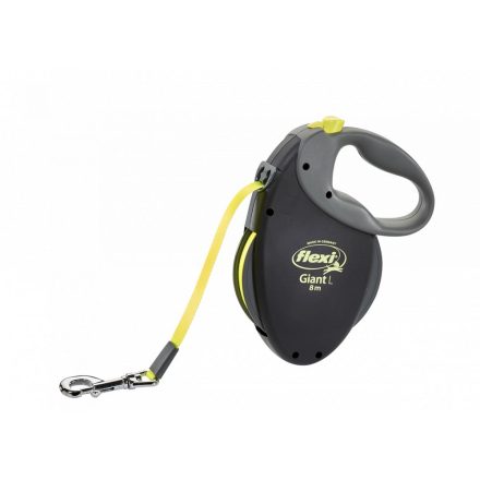 flexi Giant L Tape 8m, black with neon yellow tape - Large