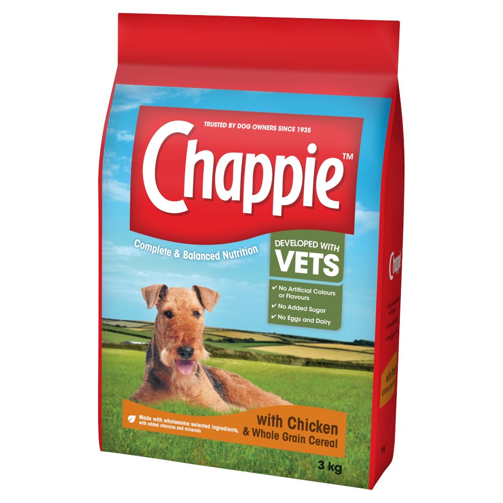 Chappie Dog Complete Dry with Chicken and Wholegrain Cereal - 3kg