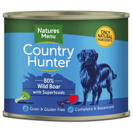 Country Hunter 80% Wild Boar with Superfoods - 600g, case of 6