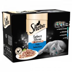 Sheba Select Slices Cat Pouches Fish Collection in Gravy 12pk - 85g
