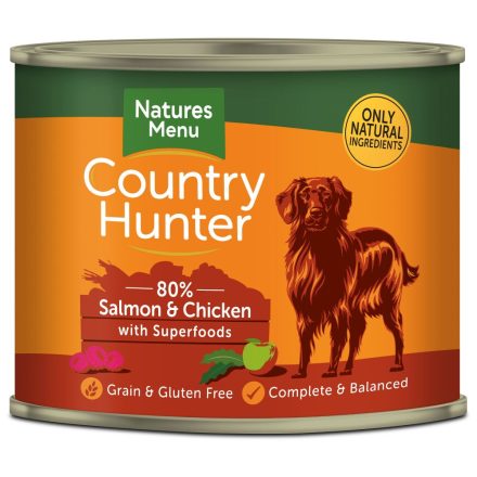 Country Hunter 80% Salmon & Chicken with Superfoods - 600g, case of 6