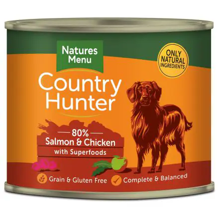 Country Hunter 80% Salmon & Chicken with Superfoods - 600g, case of 6