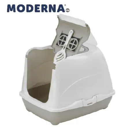 Hooded Cat Loo Warm Grey - 50cm