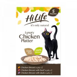 HiLife It's Only Natural Luxury Chicken Platter in jelly 5 x 50g Multipack - 50g