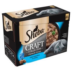 Sheba Craft Cat Pouches Fish Selection in Gravy 12pk - 85g