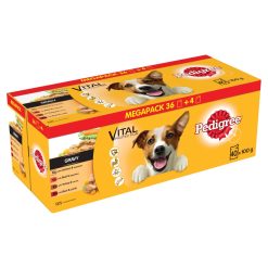 Pedigree Dog Pouches Mixed Selection in Gravy 40 for 36 Mega Pack - 100g
