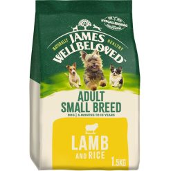 James Wellbeloved Adult Small Breed Complete Dry Dog Food Lamb - 1.5kg