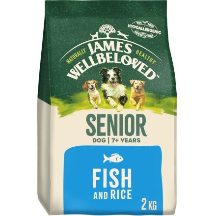 James Wellbeloved Senior Dry Dog Food Fish & Rice Various Sizes