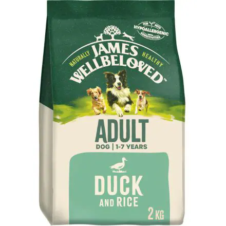 James Wellbeloved Adult Complete Dry Dog Food Duck & Rice - 2kg