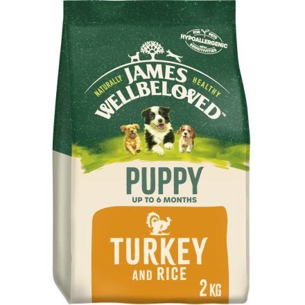 James Wellbeloved Puppy Complete Dry Dog Food Turkey & Rice - 2kg