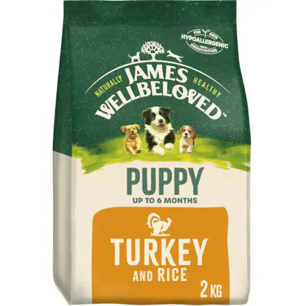 James Wellbeloved Puppy Complete Dry Dog Food Turkey & Rice - 2kg