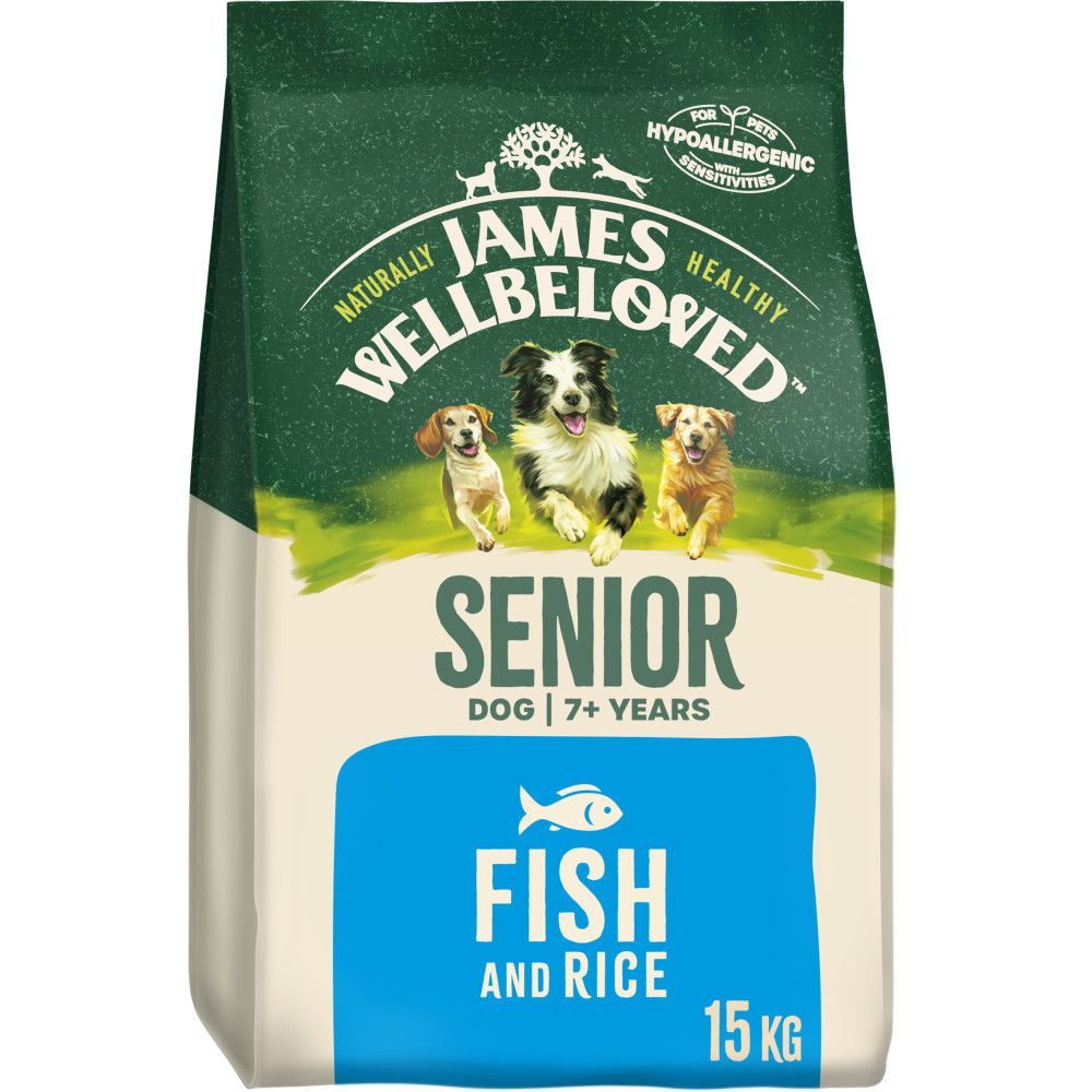 James Wellbeloved Senior Dry Dog Food Fish & Rice