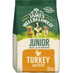 James Wellbeloved Junior Dry Dog Food Turkey & Rice - 15kg