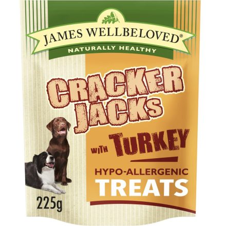 James Wellbeloved Turkey Crackerjacks Dog Treats - 225g