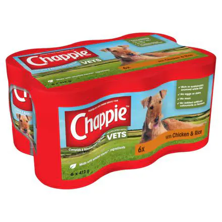 CHAPPIE Dog Cans Chicken & Rice 6x412g - 412g