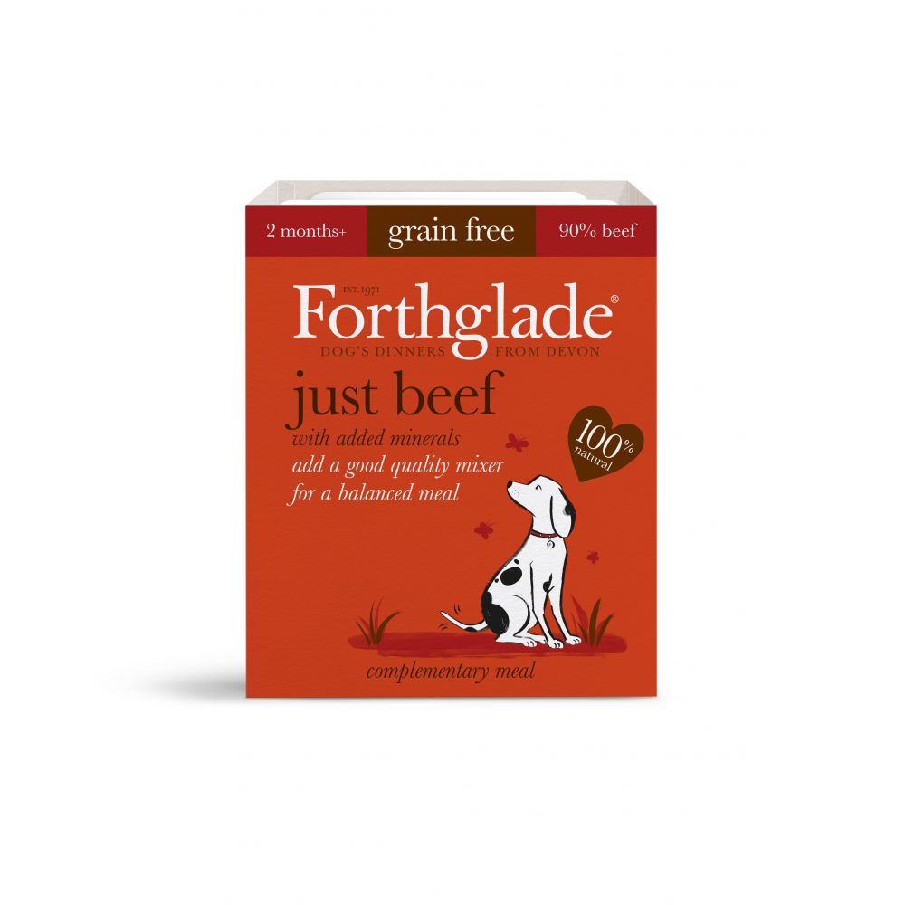 Forthglade Just Beef Grain Free - 395g, case of 18