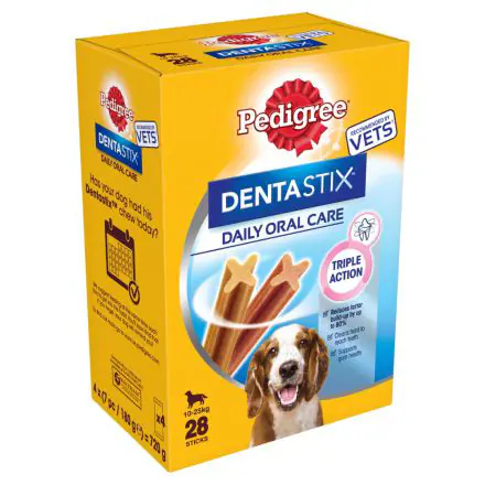 Pedigree Dentastix Daily Adult Medium Dental Treats - 28stk
