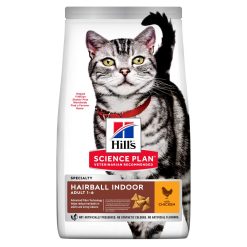 Hill's Science Plan Adult Hairball & Indoor Dry Cat Food Chicken Flavour - 1.5kg