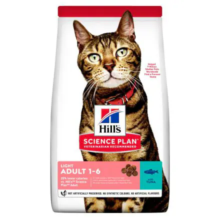 Hill's Science Plan Adult Light Dry Cat Food Tuna Flavour - 1.5kg