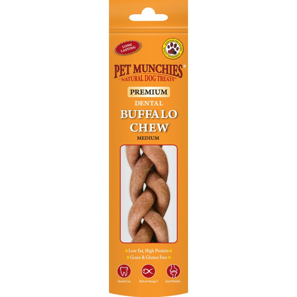 Pet Munchies Buffalo Dental Chew Medium - Medium