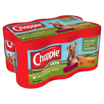 Chappie Dog Cans Favourites 6pk - 412g, case of 4